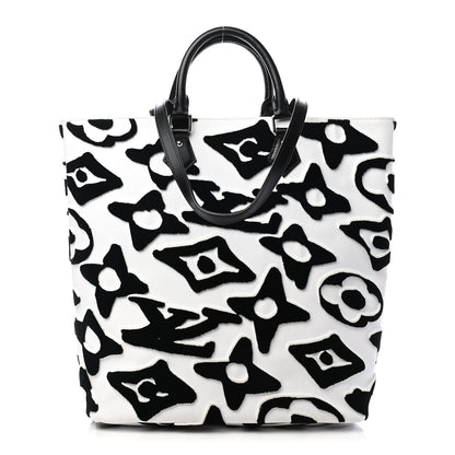 Louis Vuitton X UF Tufted Monogram Tufted Cabas White Black 1 of 17