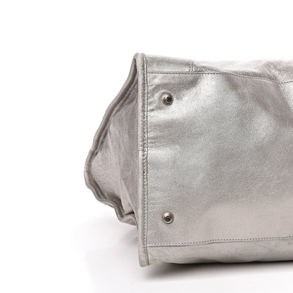 Balenciaga Metallic Agneau Classic Hardware Work Argent 8 of 11