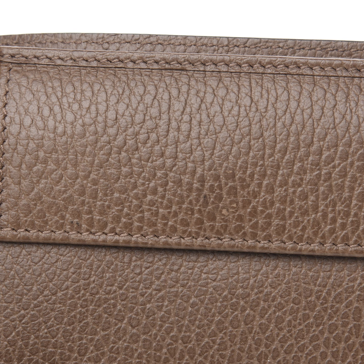 Dollar Calfskin Bi-Fold Wallet Brown