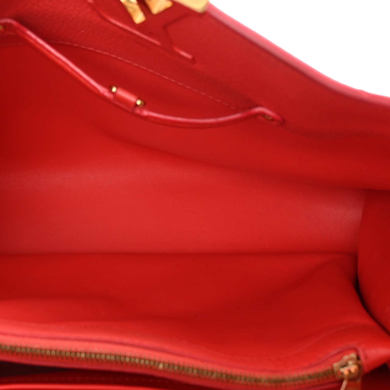 Louis Vuitton Taurillon Capucines MM Hibiscus Flamingo 7 of 12