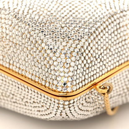 Judith Leiber Swarovski Crystal Star Minaudiere Clutch Gold 9 of 23