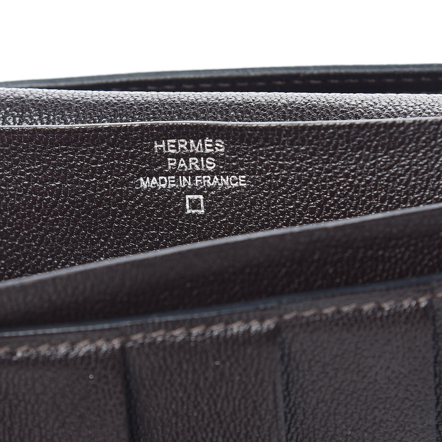 Hermes Matte Alligator Bearn Wallet Chocolate 6 of 7