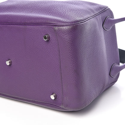 Hermes Taurillon Clemence Eclat Lindy 34 Ultraviolet Bleu Obscur 10 of 11