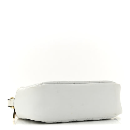 Versace Nappa Quilted Virtus Shoulder Bag White 4 of 10