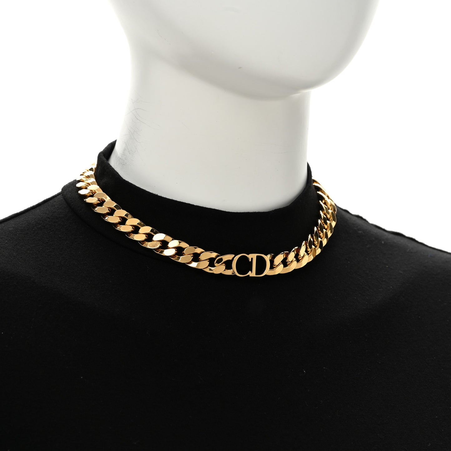 Metal Danseuse Etoile Chain Choker Necklace Gold