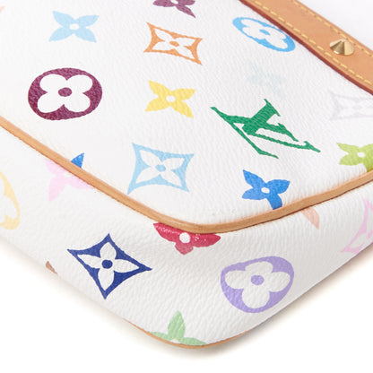 Louis Vuitton Monogram Multicolor Pochette Accessories White 4 of 7