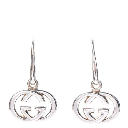 Gucci Sterling Silver Britt Drop Earrings 1 of 5