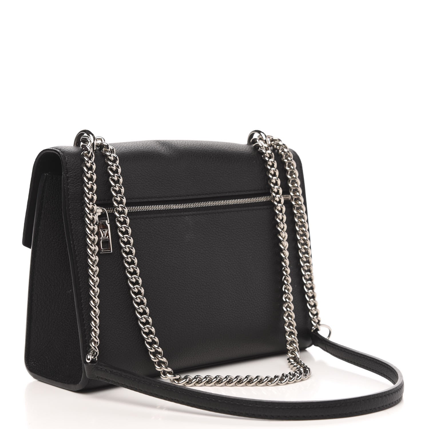 Louis Vuitton Soft Calfskin My Lockme Chain Bag BB Black 3 of 11