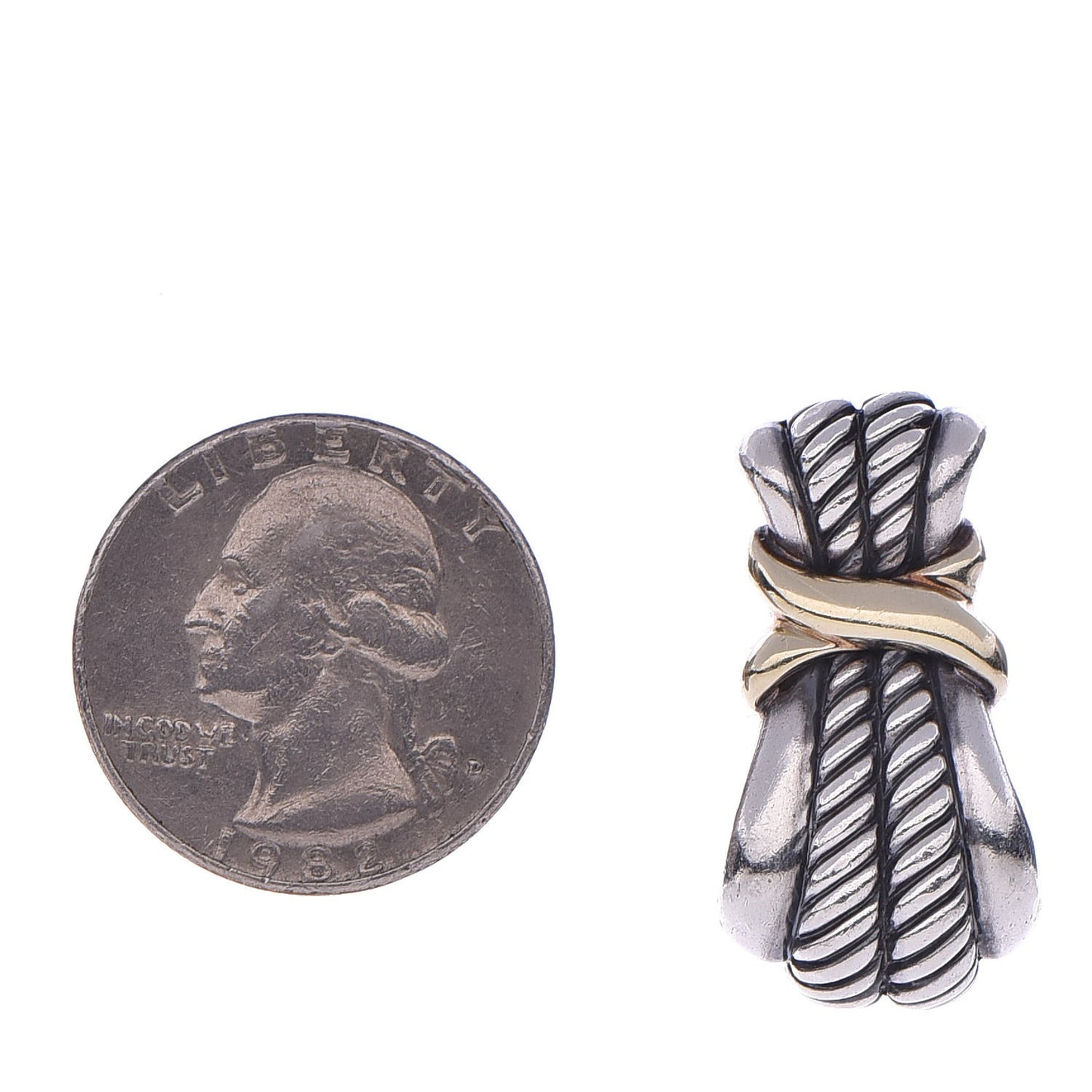 Sterling Silver 14K Yellow Gold Classic Wheat Earrings