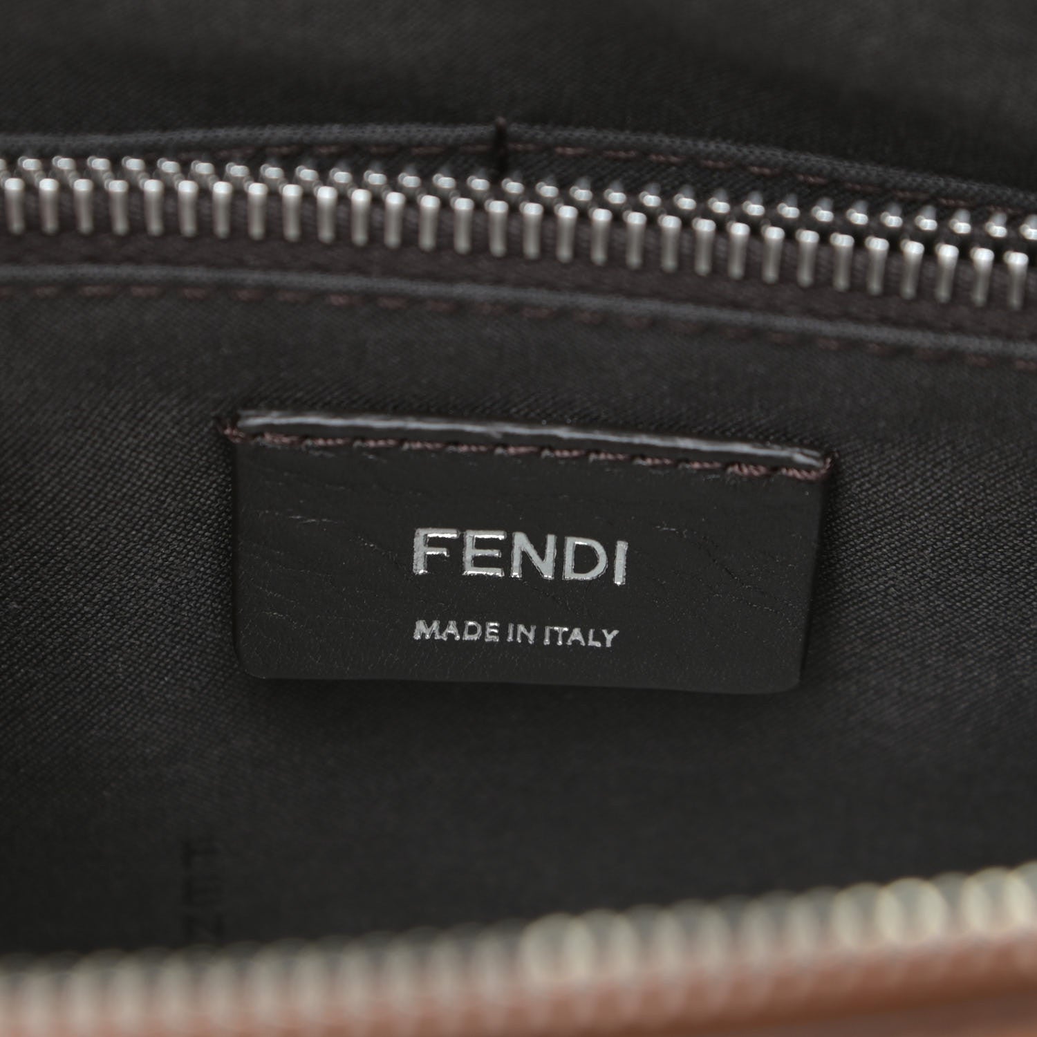Fendi Vitello King Logo Embossed Medium By The Way Boston Bag Cuoio 6 of 12