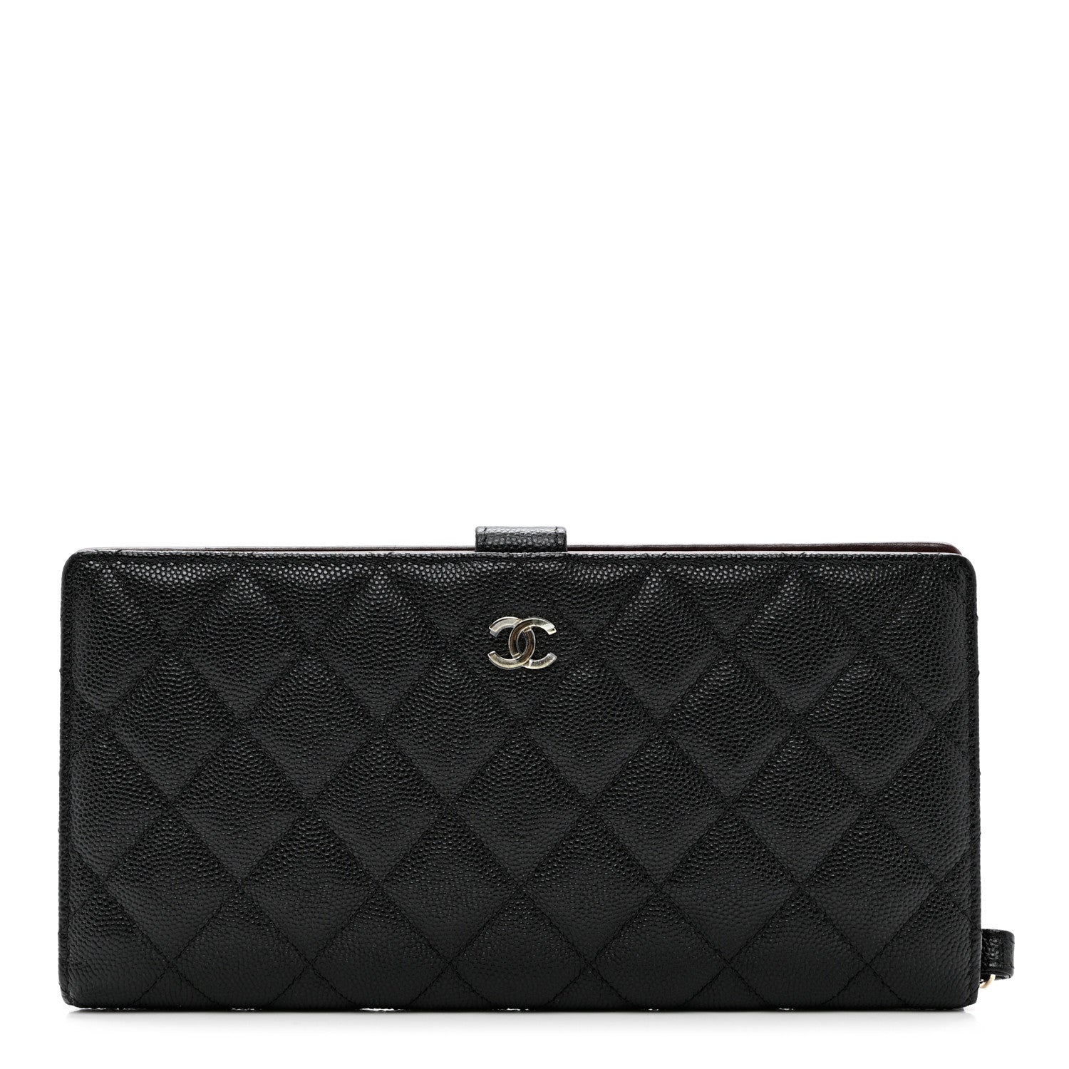Chanel Caviar Quilted Long Wallet With Handle Black 1 of 9