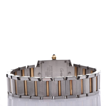 Cartier Stainless Steel 18K Yellow Gold 20mm Tank Francaise Quartz Watch 4 of 10