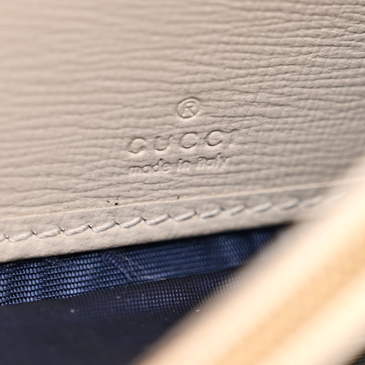 Gucci GG Supreme Monogram Textured Calfskin Web Jackie 1961 Chain Wallet Beige Ebony Mystic White 6 of 11