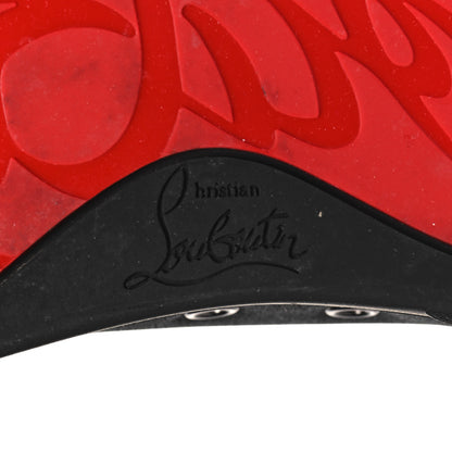 Christian Louboutin Glitter Calfskin Vieira Flat Sneakers 38 Black 7 of 10