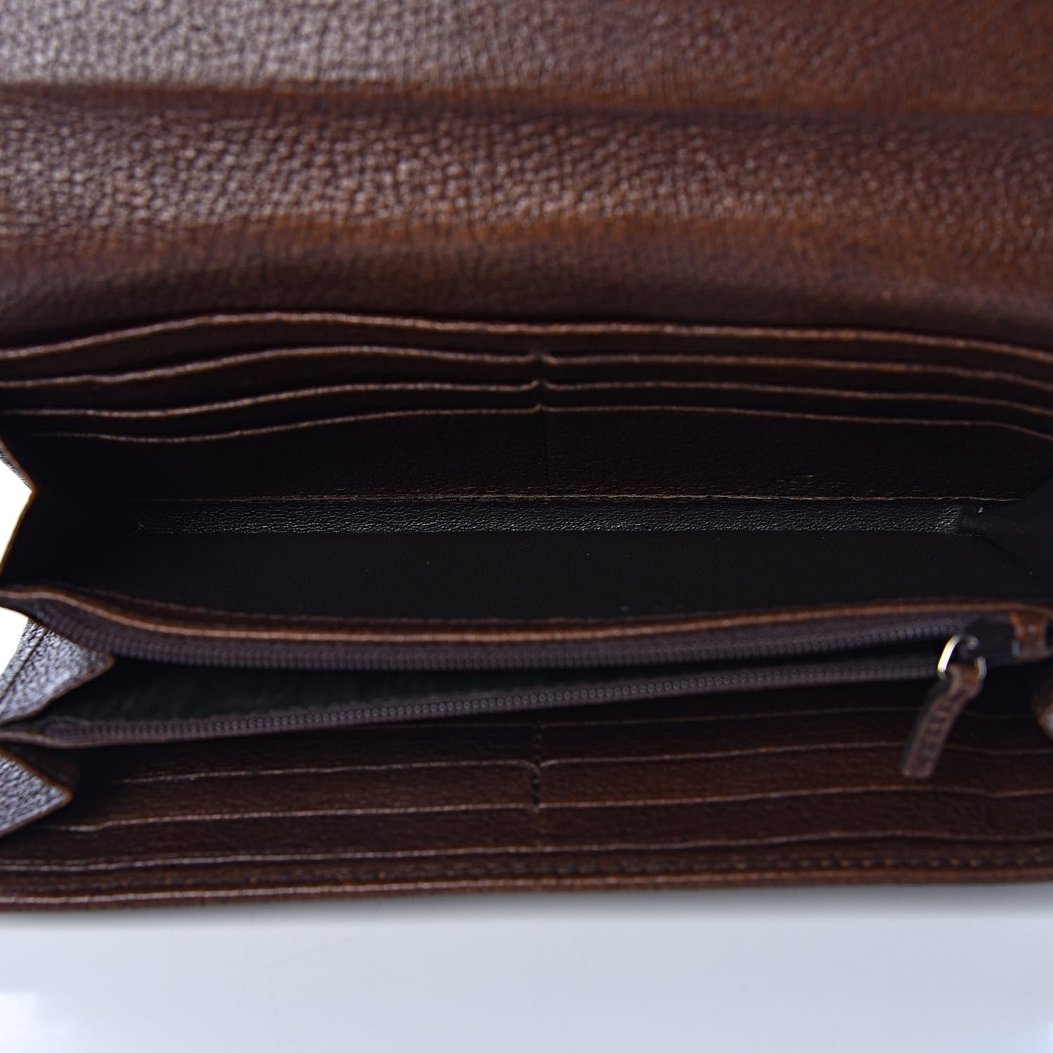 Gucci Calfskin Web Flap Wallet Brown 5 of 8