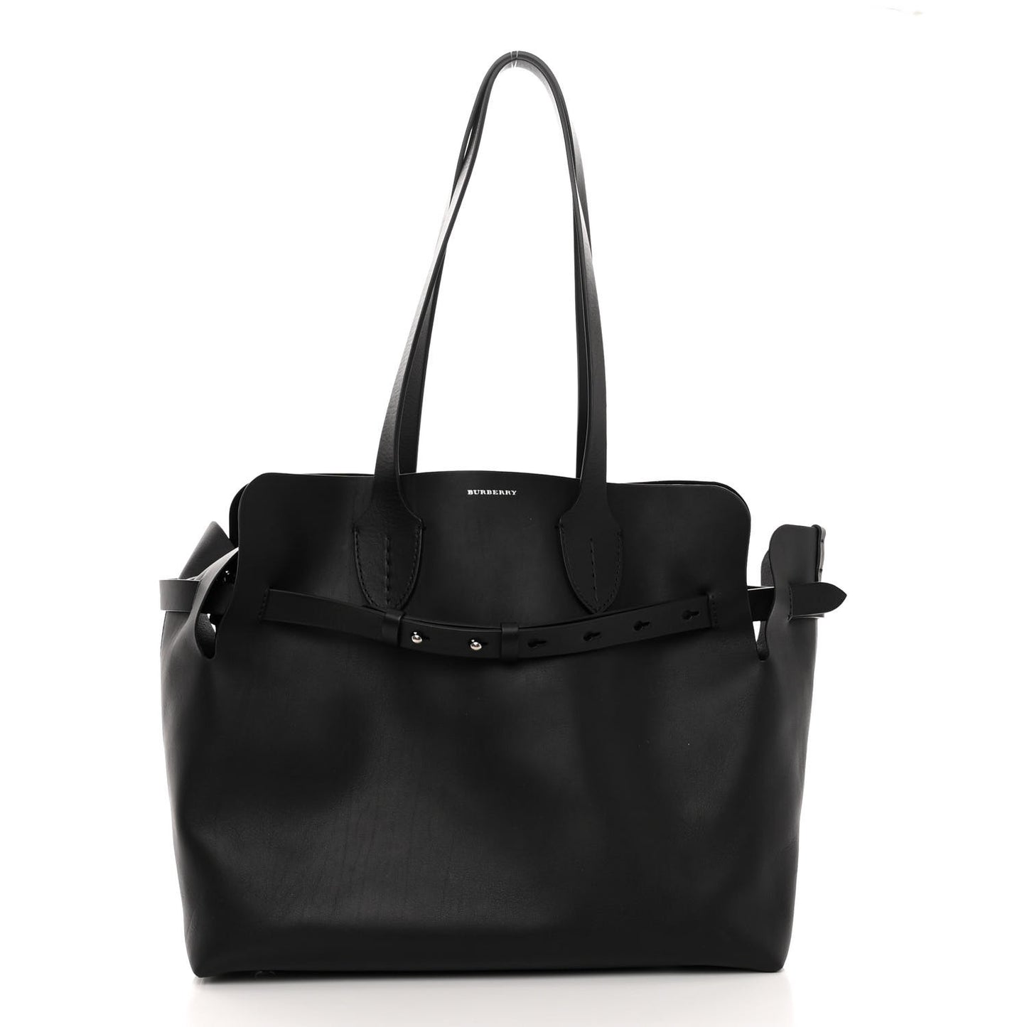 Calfskin Medium Belt Tote Black