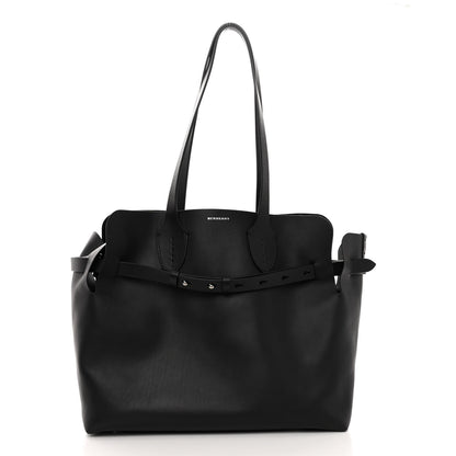 Burberry Calfskin Medium Belt Tote Black 3 of 11