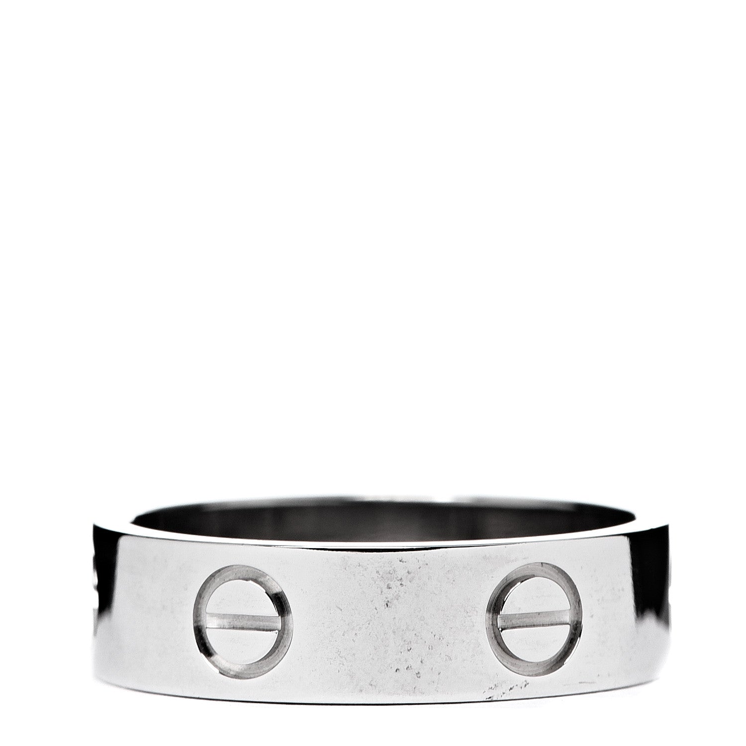 Cartier 18K White Gold 5.5mm LOVE Ring 56 7.5 2 of 4