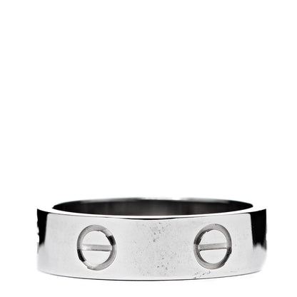 Cartier 18K White Gold 5.5mm LOVE Ring 56 7.5 2 of 4