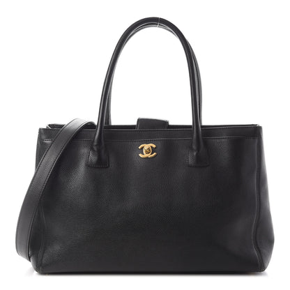 Chanel Calfskin Cerf Executive Shopper Tote Black 1 of 14