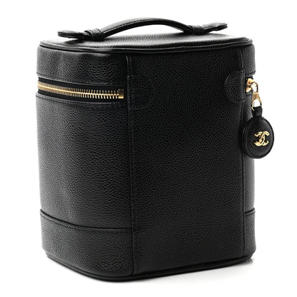 Chanel Caviar Vanity Cosmetic Case Black 3 of 7