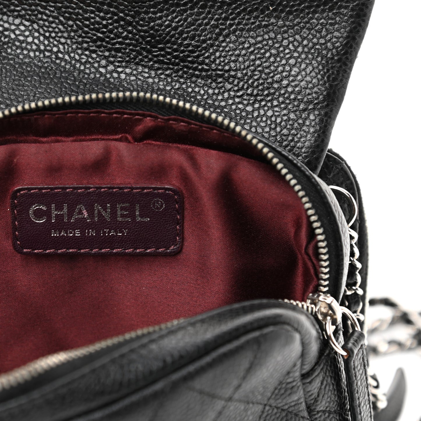 Caviar Quilted New Mini Flap Black