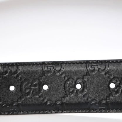 Gucci Guccissima Signature Interlocking G 40mm Belt 80 32 Black 12 of 12