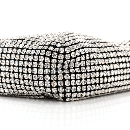 Alexander Wang Mesh Crystal Rhinestone Mini Heiress Pouch Black Silver 8 of 9