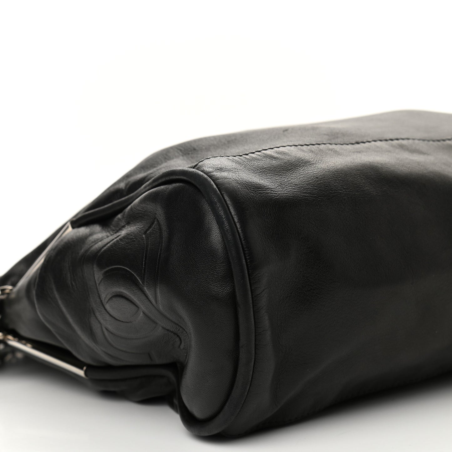 Lambskin Large Ultimate Soft Tote Black