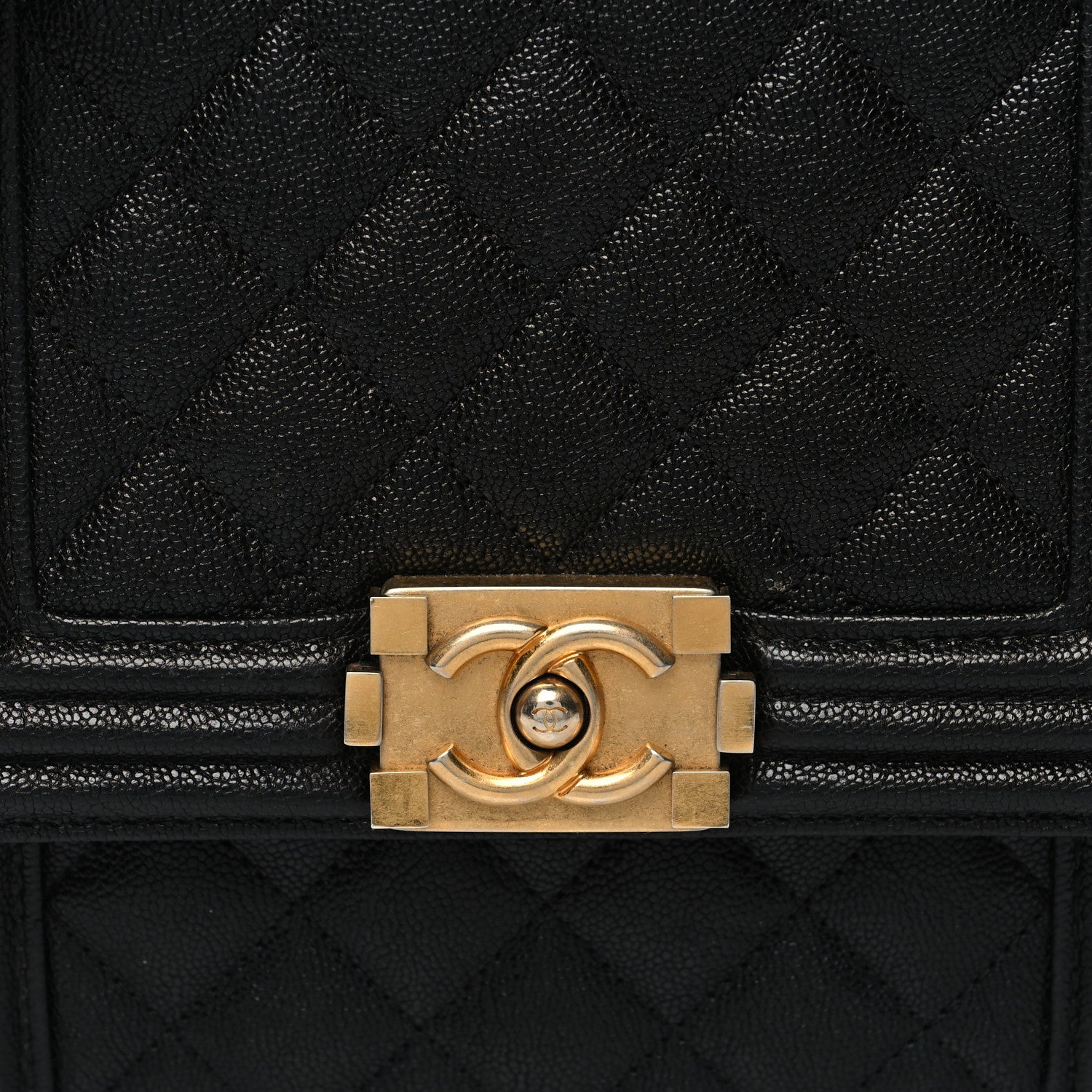 Chanel Caviar Quilted North South Boy Flap Black 9 of 11