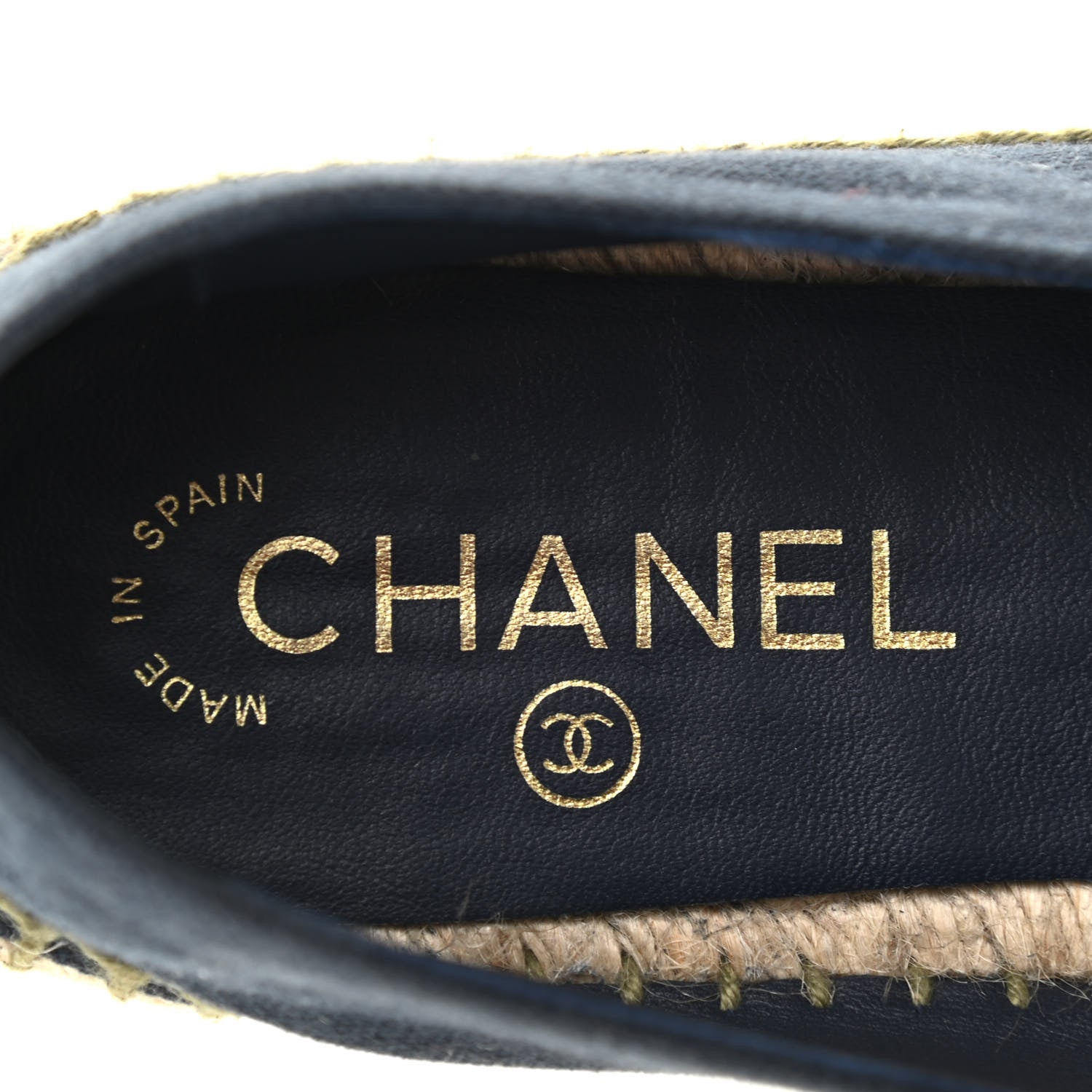 Chanel Fabric Biarritz CC Espadrilles 39 Blue Green 6 of 13