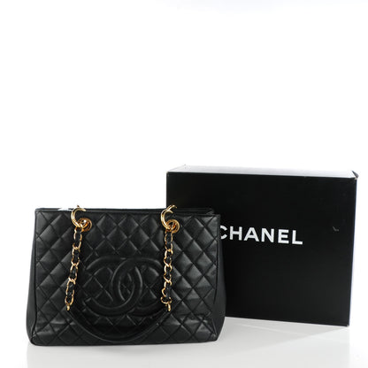 Chanel Caviar Quilted Grand Shopping Tote GST Black 8 of 8