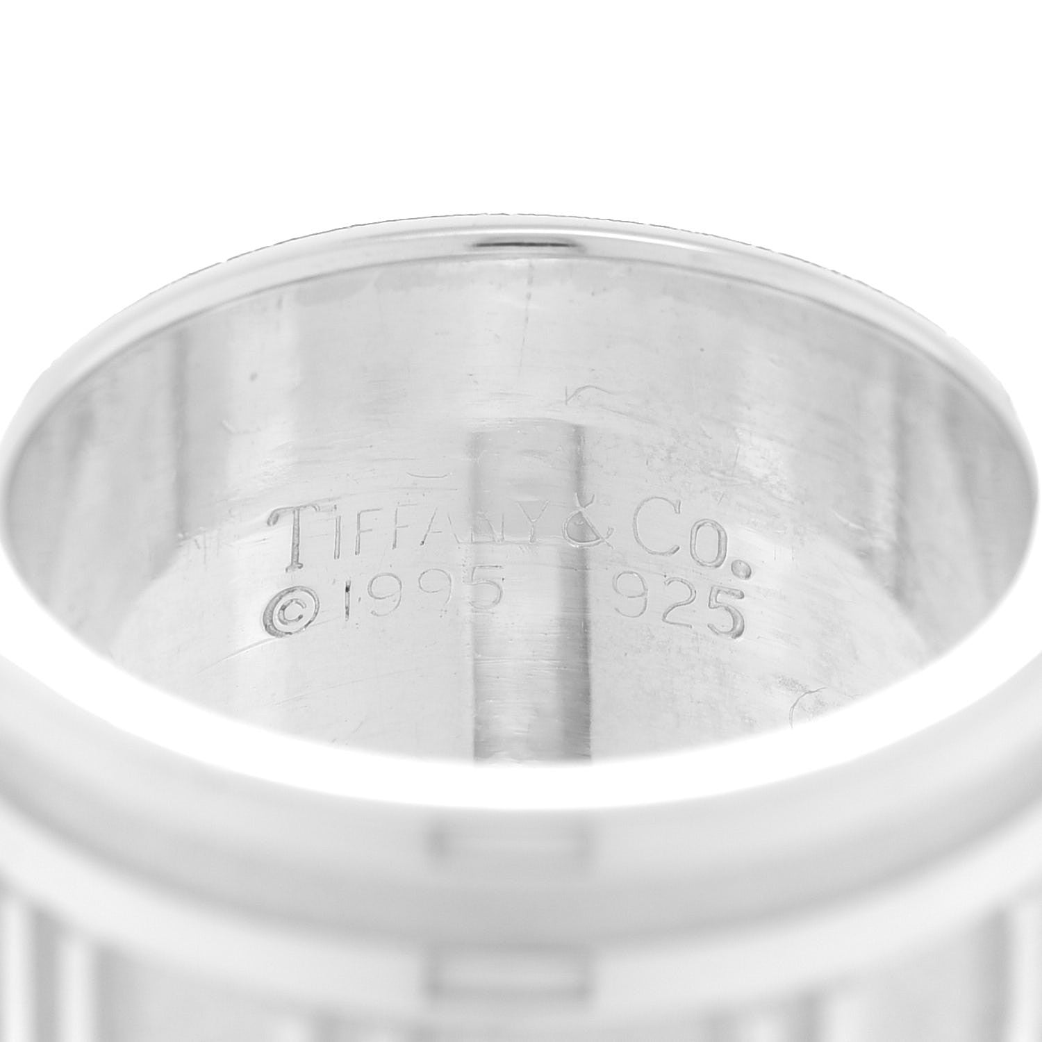 Tiffany Sterling Silver 12mm Atlas Band Ring 51 5.75 4 of 4