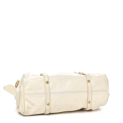 Miu Miu Vitello Lux Medium Bow Bag Talco 3 of 11