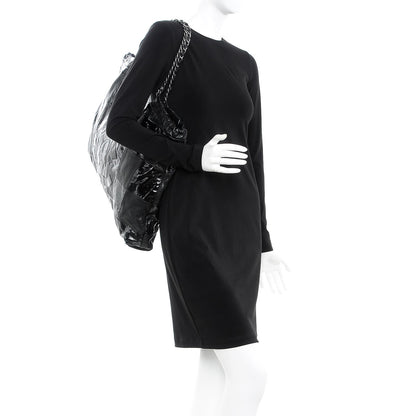 Chanel Patent Patchwork Large Brooklyn Tote Black 2 of 7