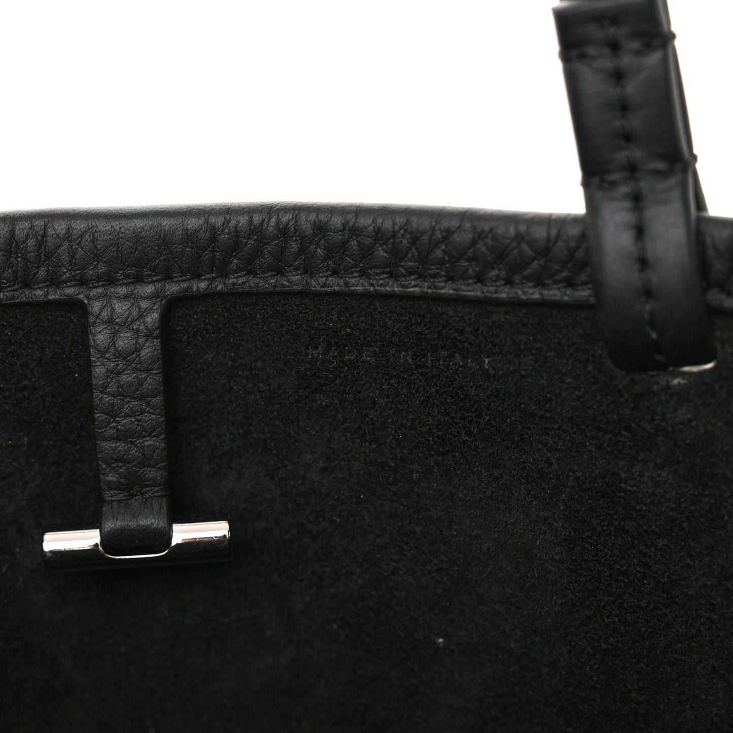 Grained Calfskin Small Park Tote Black
