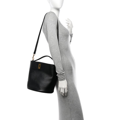 Celine Smooth Calfskin Bucket 16 Bag Black 2 of 13