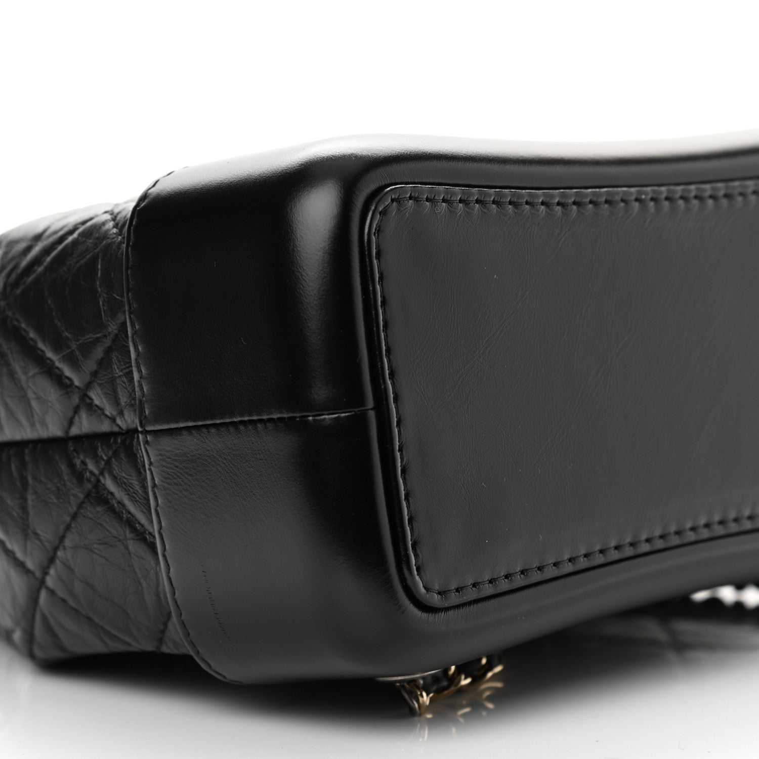 Chanel Aged Calfskin Quilted Small Gabrielle Backpack Black 9 of 11