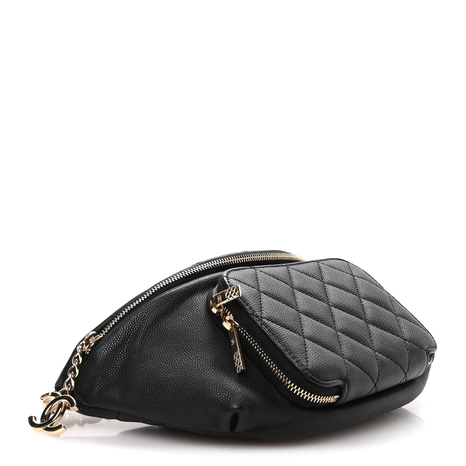 Chanel Caviar Quilted Business Affinity Waist Belt Bag Black 4 of 10