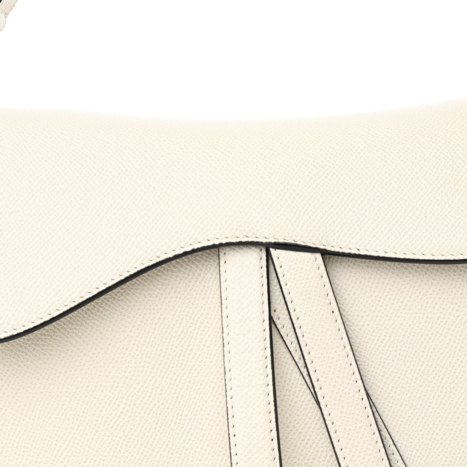 Christian Dior Grained Calfskin Saddle Bag Latte 8 of 15