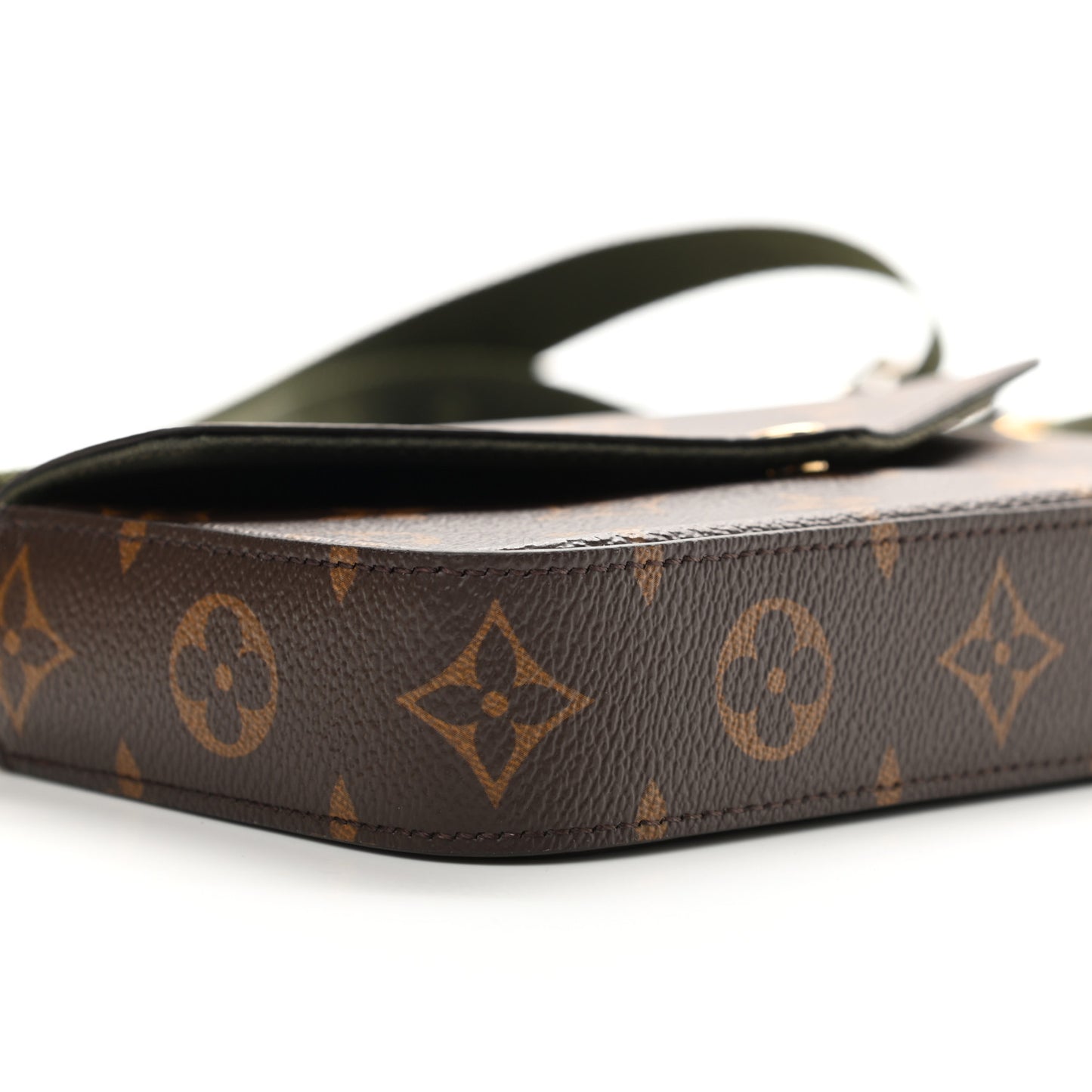 Monogram Felicie Strap & Go Kaki