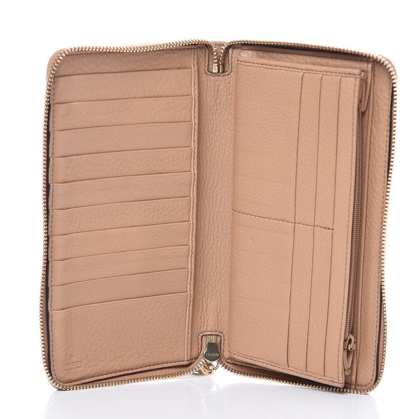 Calfskin Soho Zip Around Wallet Camelia