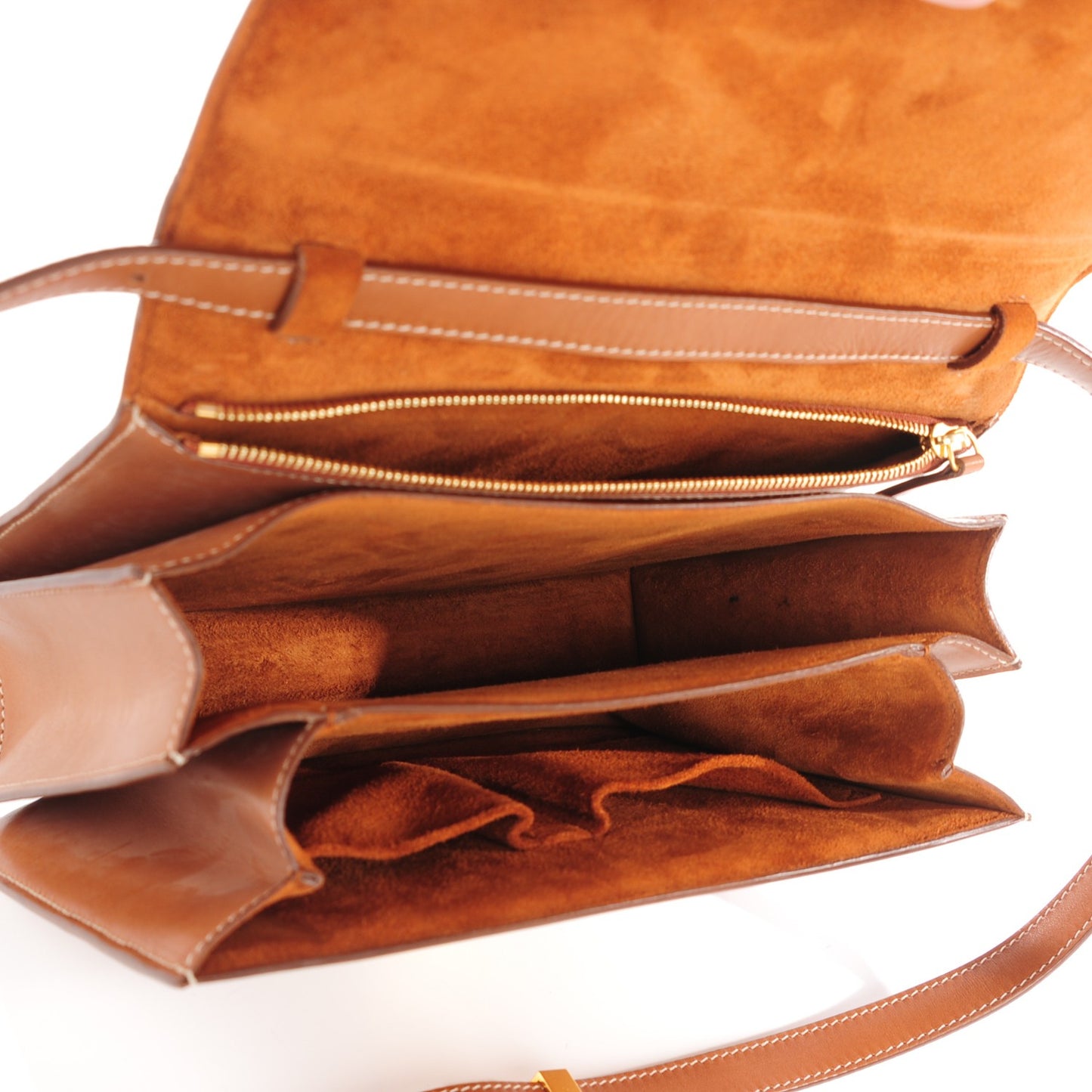 Smooth Calfskin Medium Classic Box Flap Bag Camel