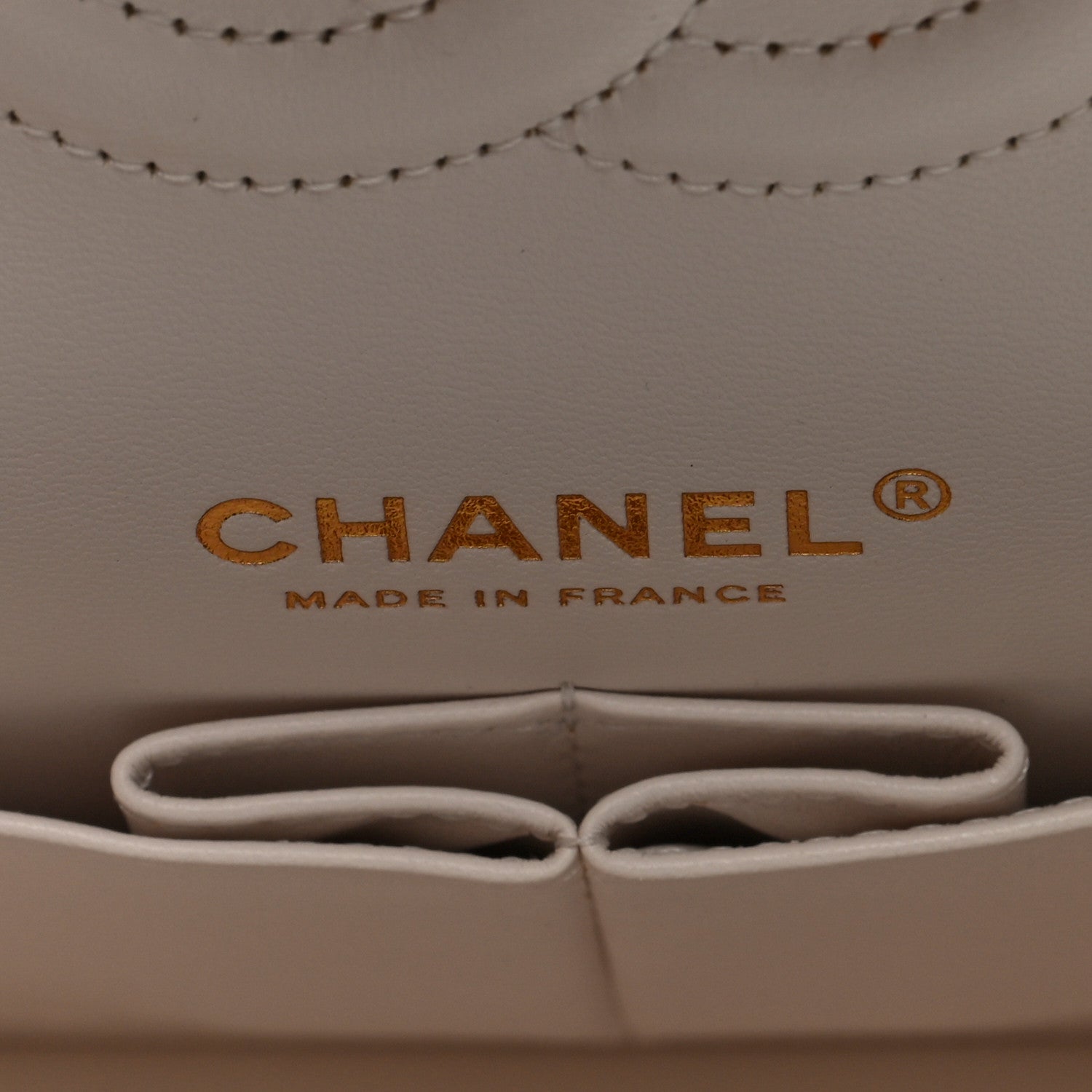 Chanel Caviar Quilted Medium Double Flap White 6 of 11
