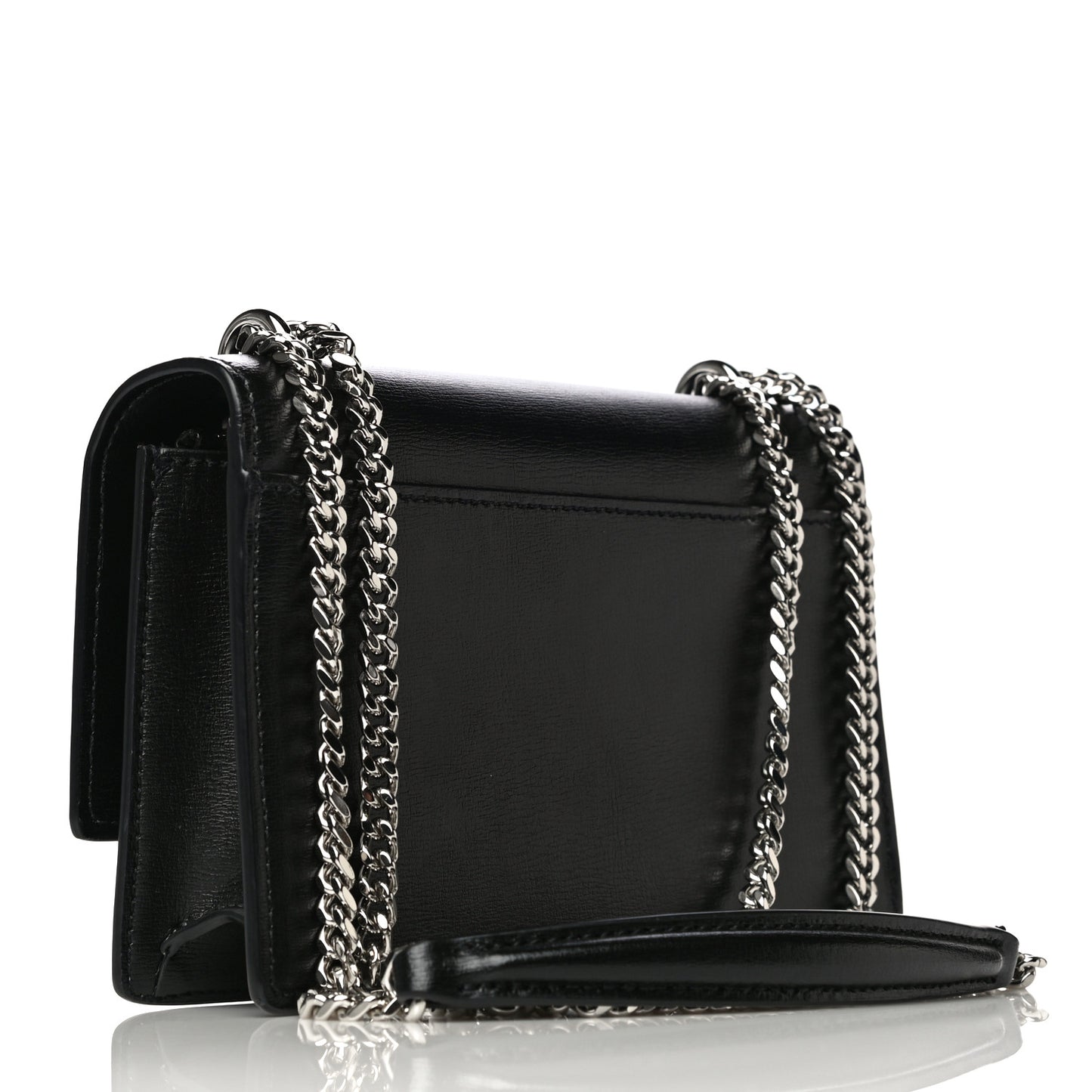 Calfskin Monogram Sunset Chain Wallet Black