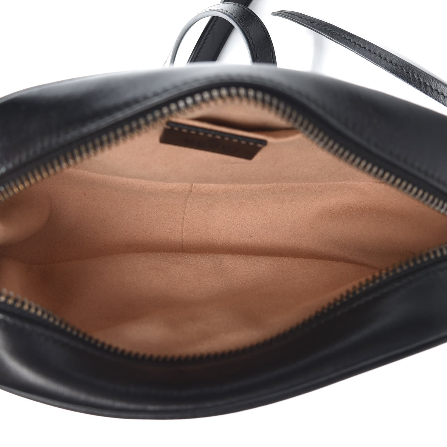 Gucci Calfskin Matelasse Mini GG Marmont Chain Shoulder Bag Black 5 of 9