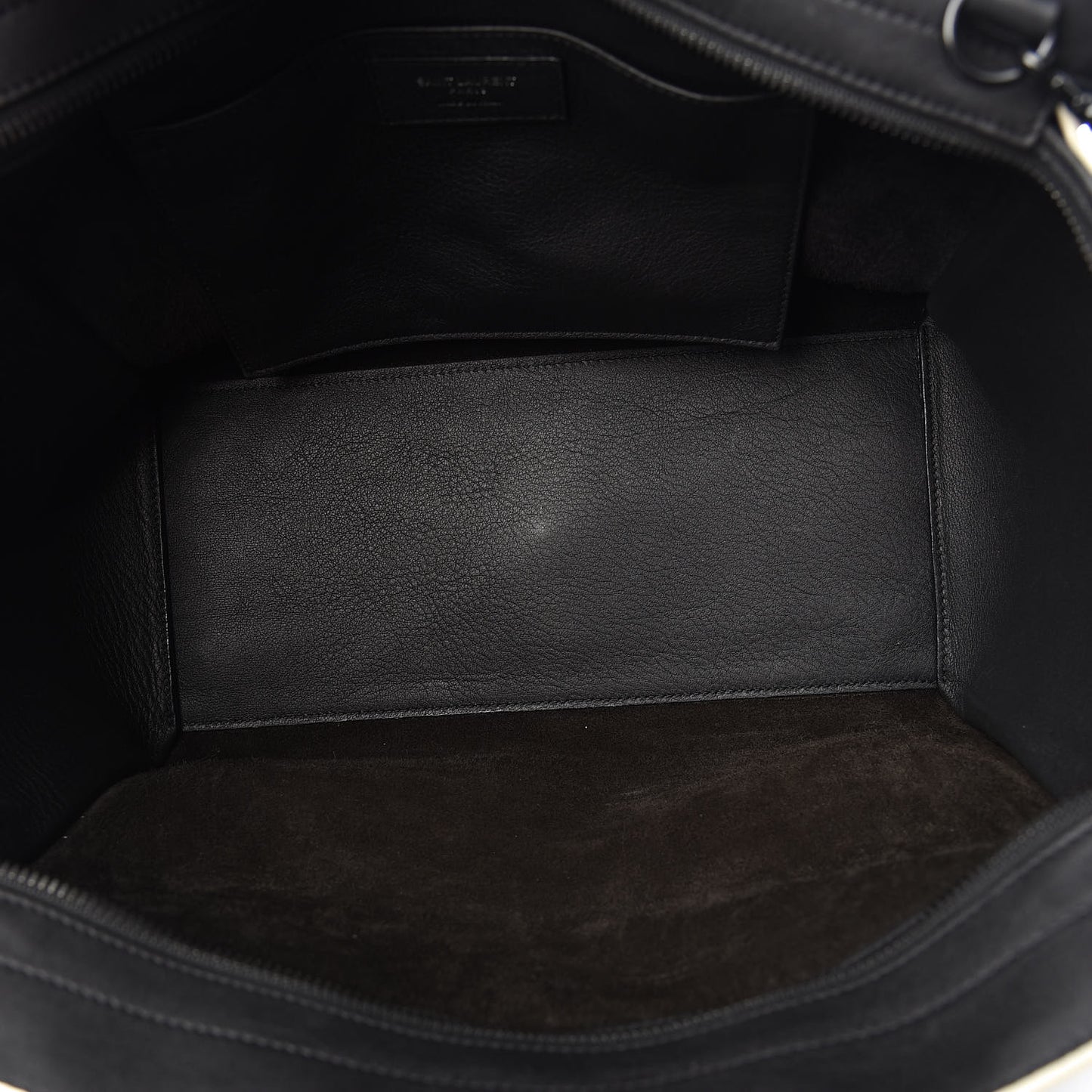 Calfskin Small Monogram Downtown Cabas Black White