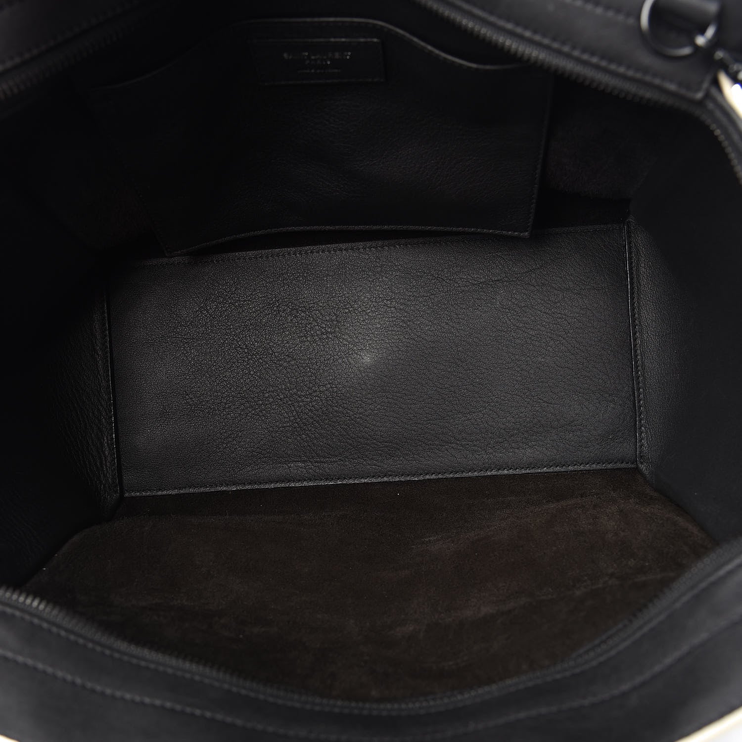 Saint Laurent Calfskin Small Monogram Downtown Cabas Black White 4 of 8