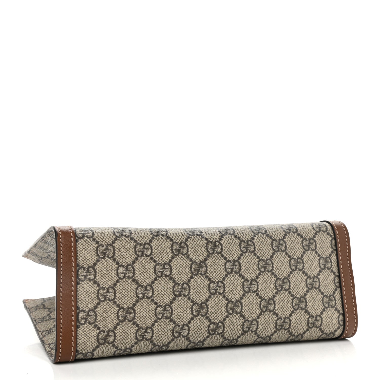 Gucci GG Supreme Monogram Calfskin Small Padlock Tote Beige Ebony Tuscany 1 of 10