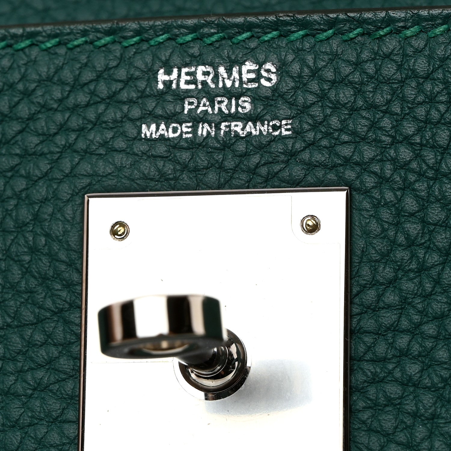 Hermes Togo Kelly Retourne 28 Malachite 6 of 11